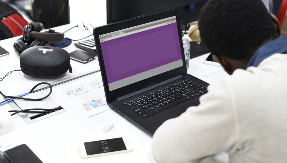 People using computer laptop